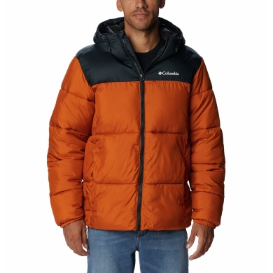 Columbia Winterjacke Puffect mit Kapuze (Thermarator Isolierung, wasserdicht) copper orange Herren